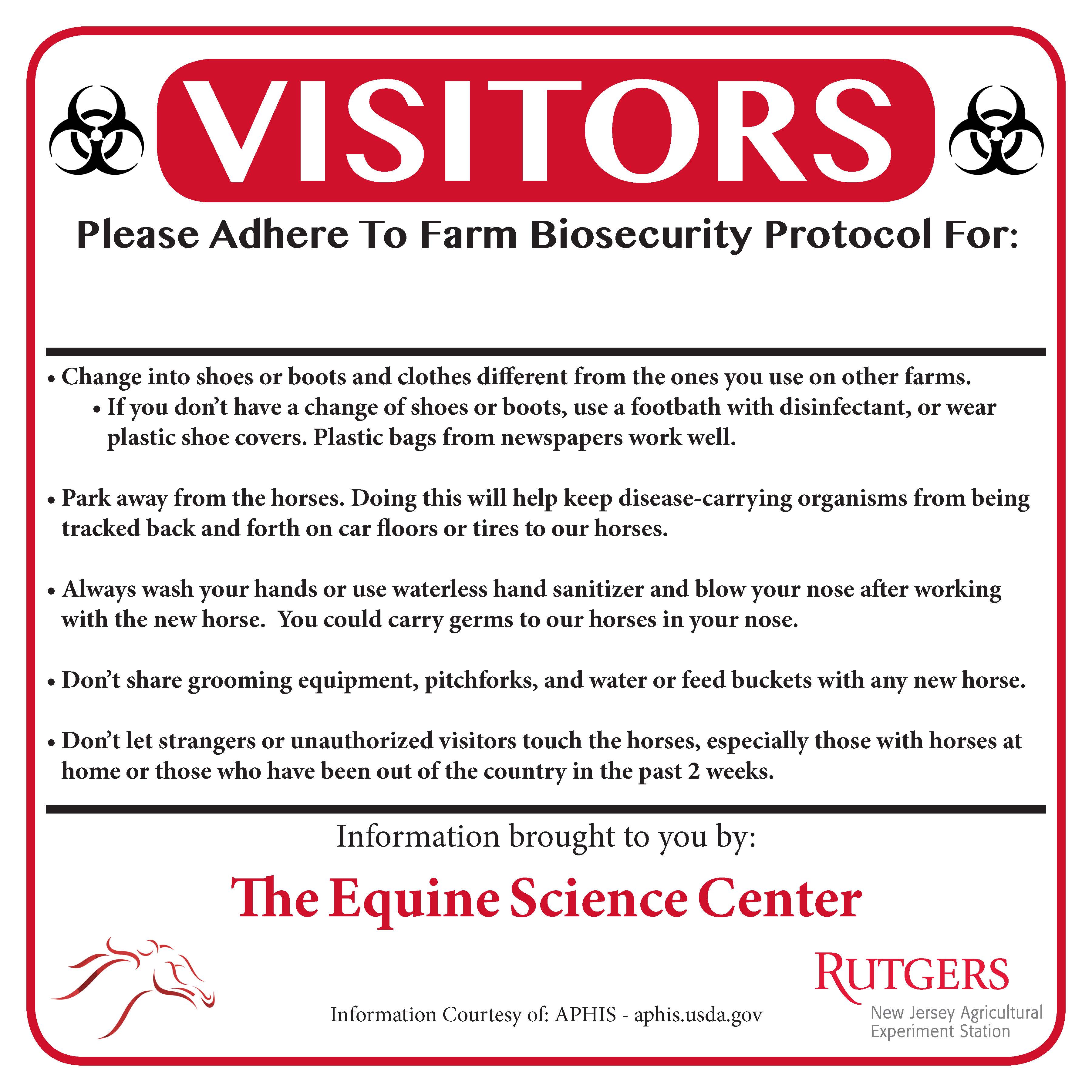 BioSecurity Signs